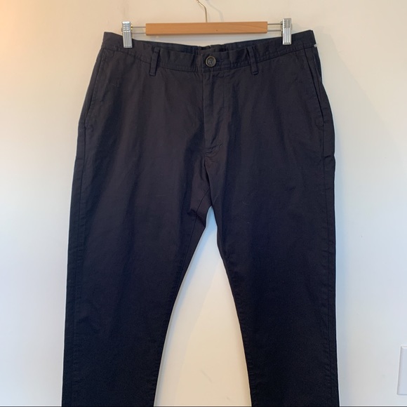 Proper Cloth Men Size 34 Pants Slim Chino Stretch High Quality Dark Navy - Picture 2 of 10